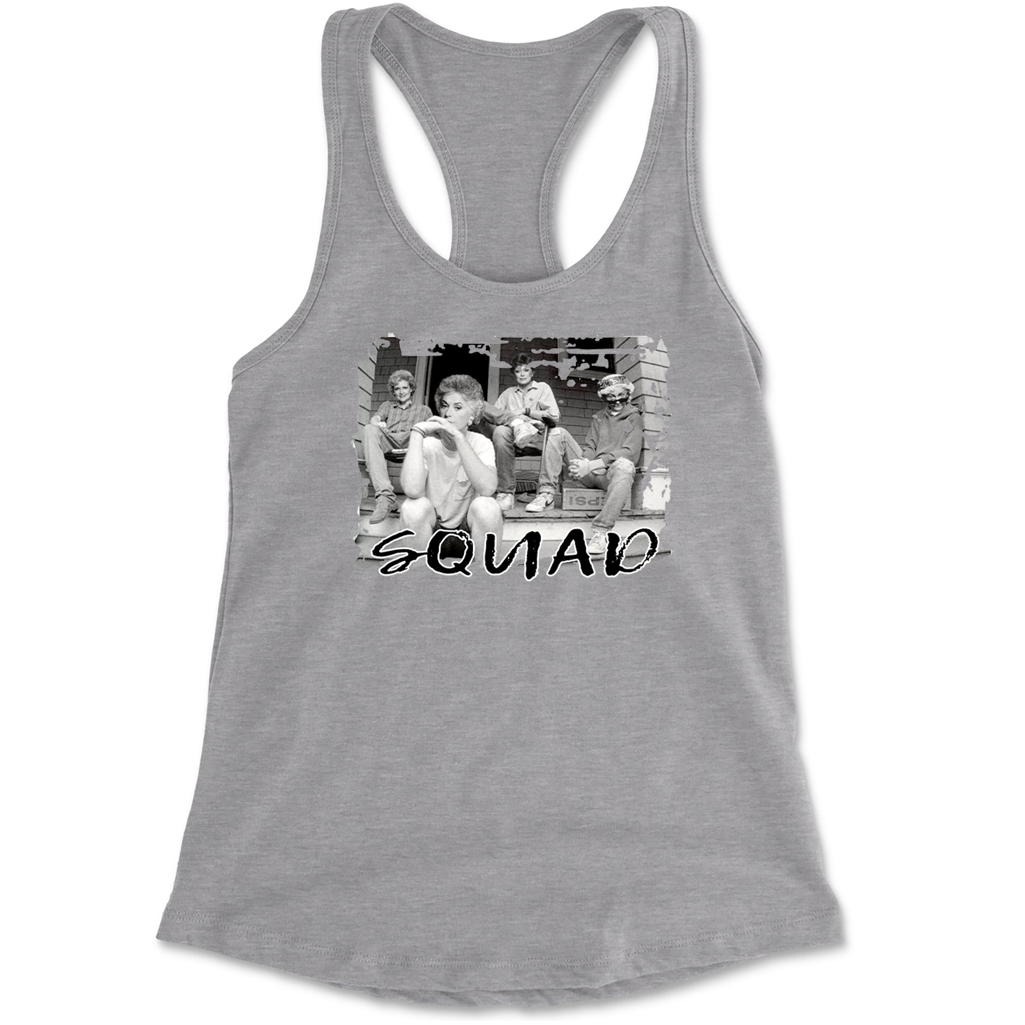 Squad Golden Girls Racerback Tank Top for Women Heather Grey