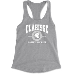 Clarisse Daughter of Ares Battle Ready Racerback Tank Top for Women Heather Grey
