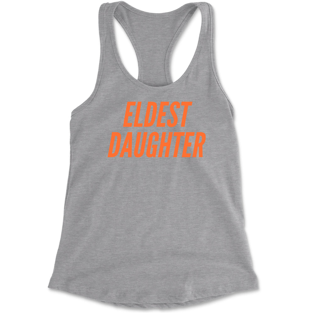 Eldest Daughter Racerback Tank Top for Women Heather Grey
