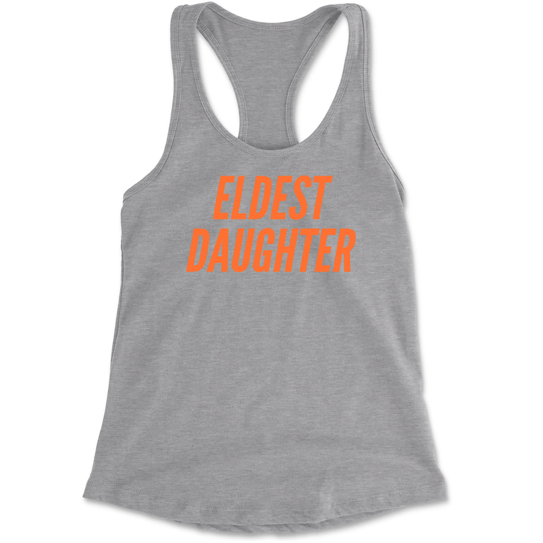 Eldest Daughter Racerback Tank Top for Women Heather Grey