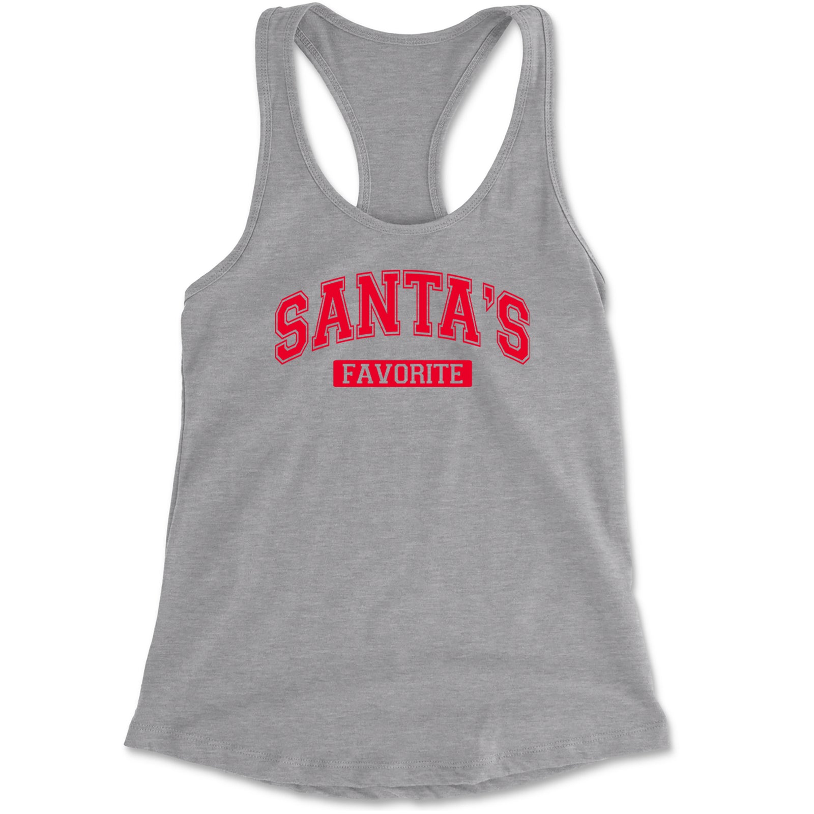 Santa's Favorite Racerback Tank Top for Women Black