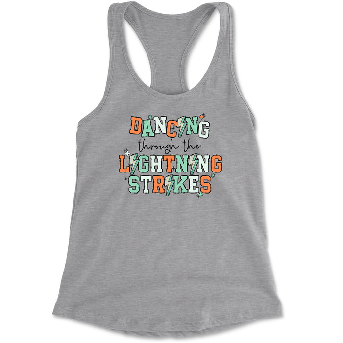 Dancing Through The Lightning Strikes Racerback Tank Top for Women