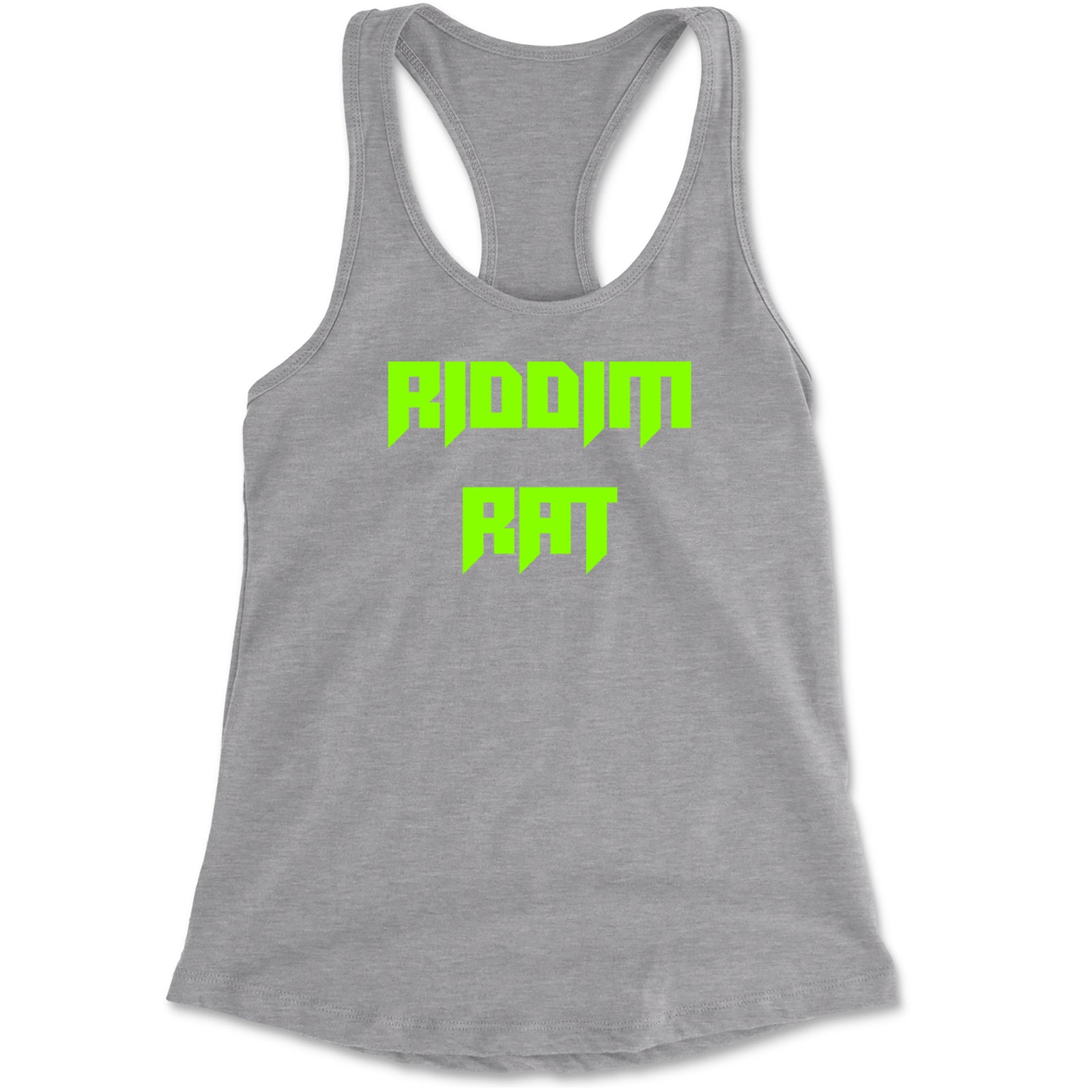 Riddim Rat Rhythm Club Rave EDM Racerback Tank Top for Women Black