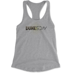 DunesDay Desert Apocolypse Racerback Tank Top for Women Heather Grey