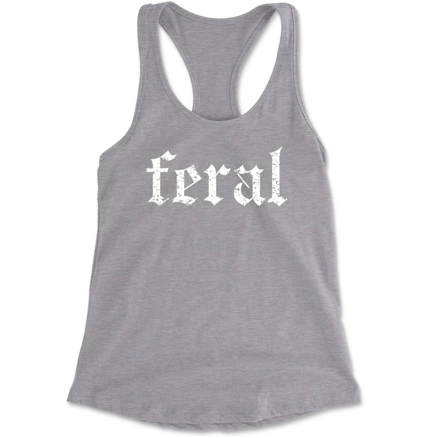 Feral Club Rat Festival Rave EDM Racerback Tank Top for Women Black