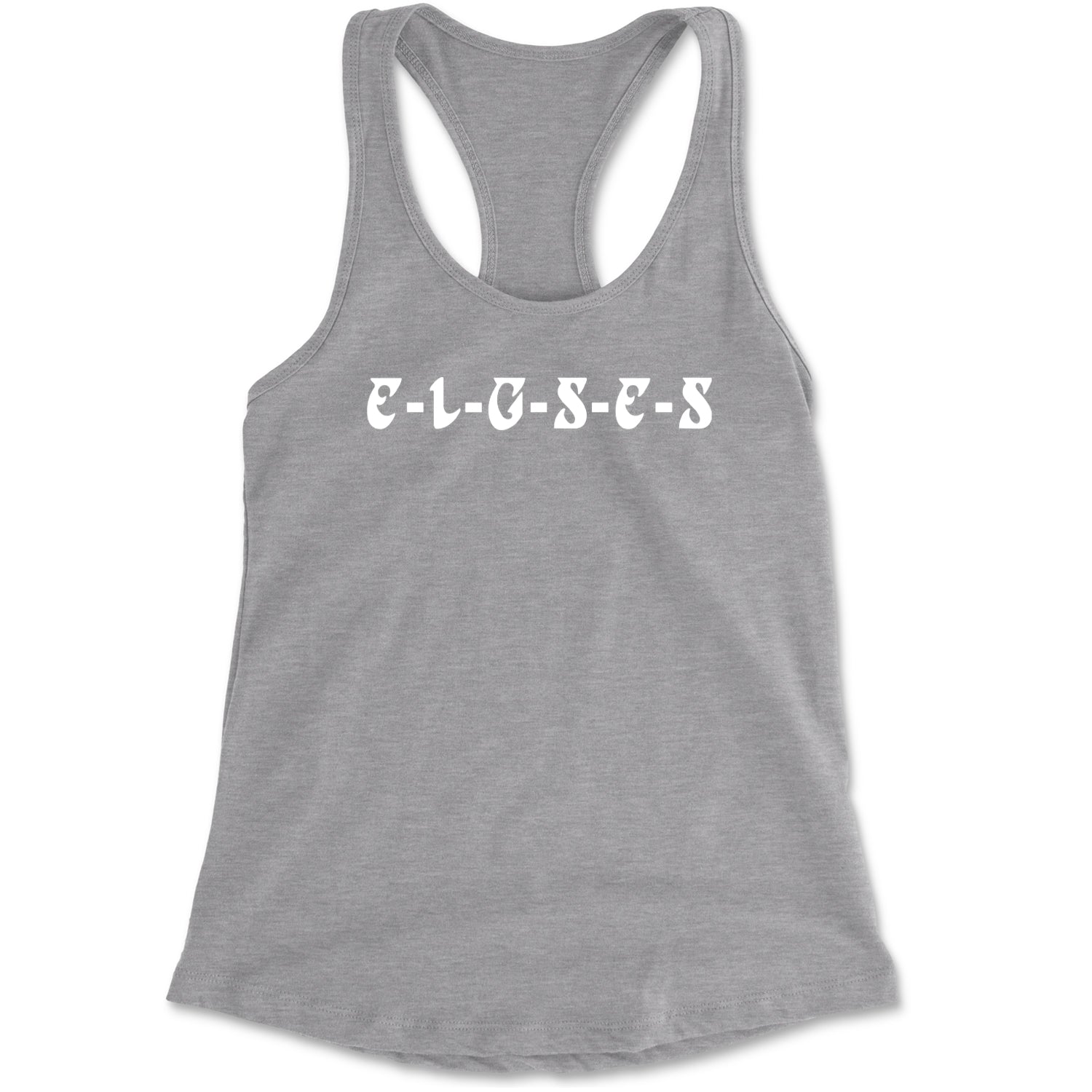 E-L-G-S-E-S Eagles Chant Racerback Tank Top for Women Black