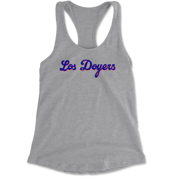 Los Doyers LA Baseball Racerback Tank Top for Women
