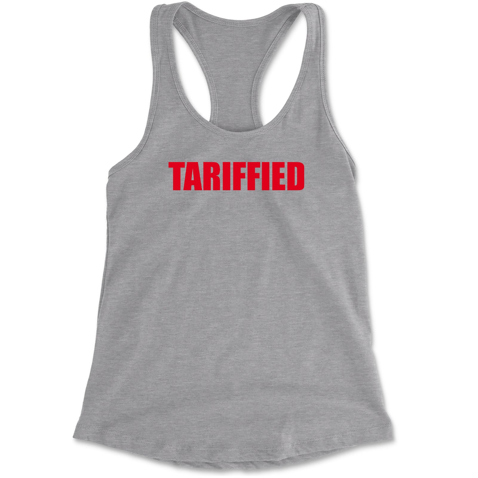 Tariffied Anti Tariff Policy Racerback Tank Top for Women Black