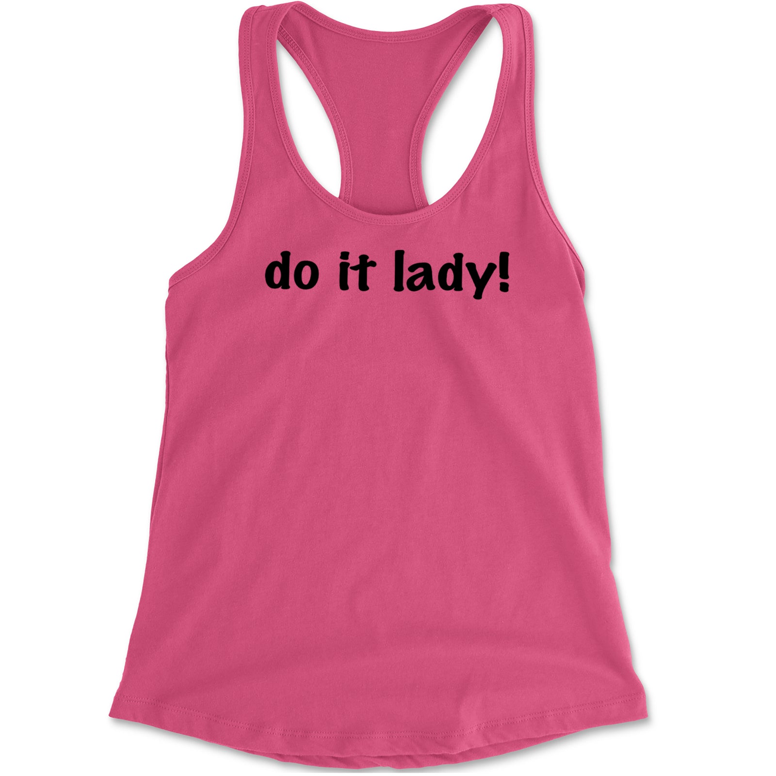 Do It Lady Viral Meme Racerback Tank Top for Women Heather Grey