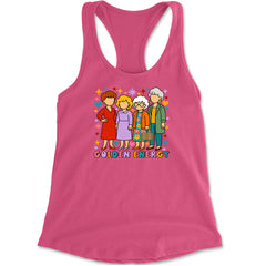 Golden Forever Golden Girls Racerback Tank Top for Women Hot Pink
