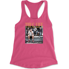 Golden Girls Thug Life Street Racerback Tank Top for Women Hot Pink