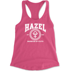 Hazel Daughter of Pluto Roman Gold Racerback Tank Top for Women Hot Pink