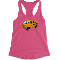 Bad Hombres Van West Chester Band Racerback Tank Top for Women Hot Pink