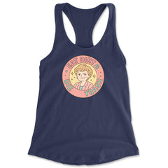 Eat Dirt And Die, Trash Golden Girls Racerback Tank Top for Women Navy Blue