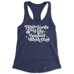 High Lords and Wingleaders Club Romantasy Racerback Tank Top for Women Navy Blue