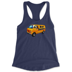Bad Hombres Van West Chester Band Racerback Tank Top for Women Navy Blue