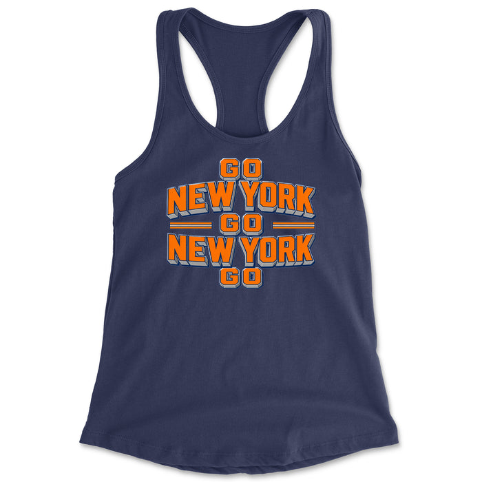 Go New York Go Basketball Racerback Tank Top for Women