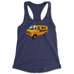 Bad Hombres Van West Chester Band Racerback Tank Top for Women Navy Blue
