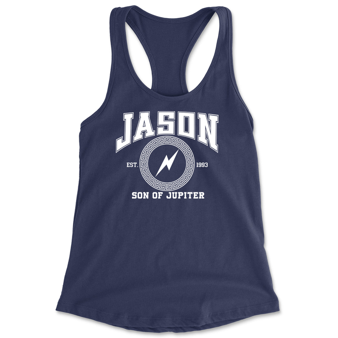 Jason Son of Jupiter Storm Bringer Racerback Tank Top for Women Navy Blue