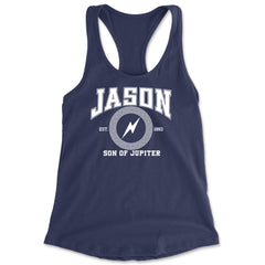Jason Son of Jupiter Storm Bringer Racerback Tank Top for Women Navy Blue