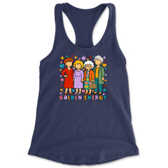 Golden Forever Golden Girls Racerback Tank Top for Women Navy Blue