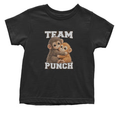 Team Punch Panchi-kun Monkey Infant One-Piece Romper Bodysuit Or Toddler T-shirt Black