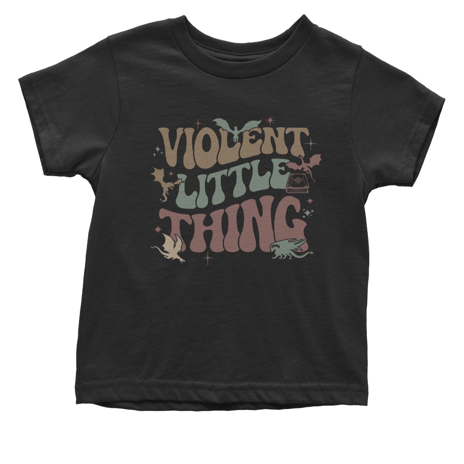 Violent Little Thing Dragon Infant One-Piece Romper Bodysuit Or Toddler T-shirt Black