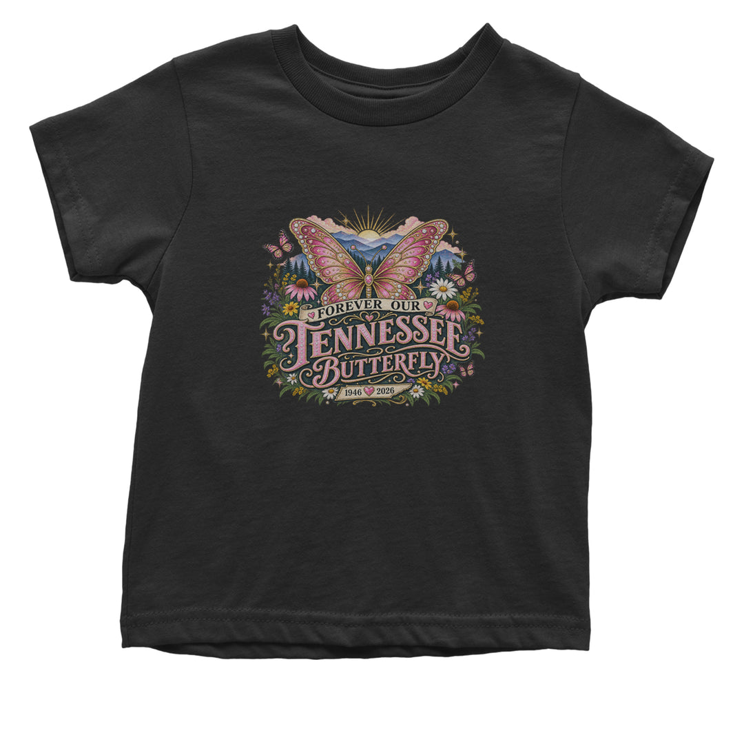 Forever Our Tennessee Butterfly Dolly Infant One-Piece Romper Bodysuit Or Toddler T-shirt Black