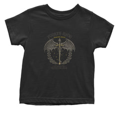 Fourth Wing Dragon Rider Vintage Basgiath War College Infant One-Piece Romper Bodysuit Or Toddler T-shirt Black