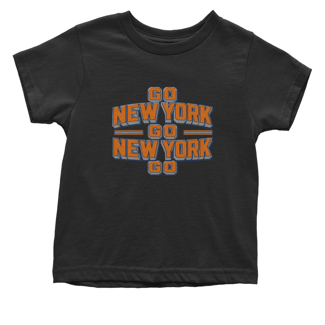 Go New York Go Basketball Infant One-Piece Romper Bodysuit Or Toddler T-shirt Black