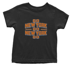 Go New York Go Basketball Infant One-Piece Romper Bodysuit Or Toddler T-shirt Black