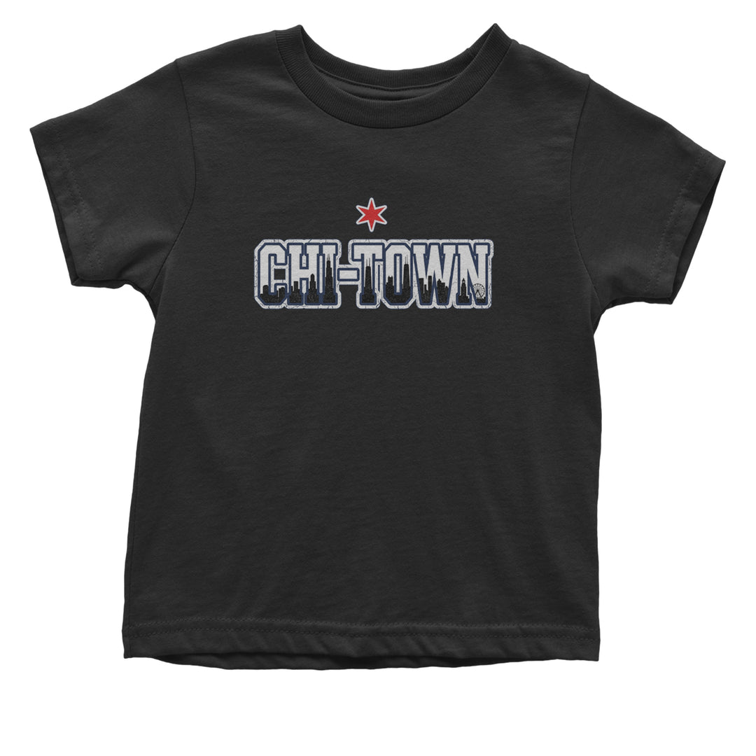 Chicago Chi-Town City Pride Infant One-Piece Romper Bodysuit Or Toddler T-shirt Black