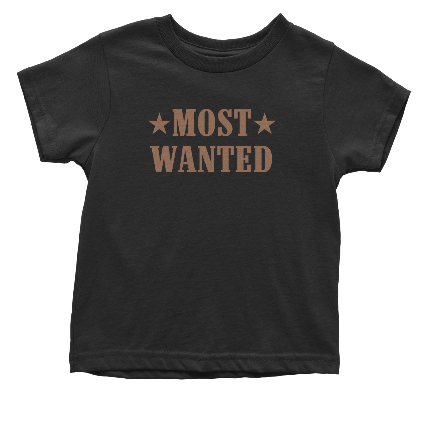 Most Wanted Cowboy Infant One-Piece Romper Bodysuit Or Toddler T-shirt Black