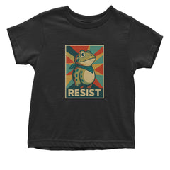 Resist Portland Protest Frog Infant One-Piece Romper Bodysuit Or Toddler T-shirt Black