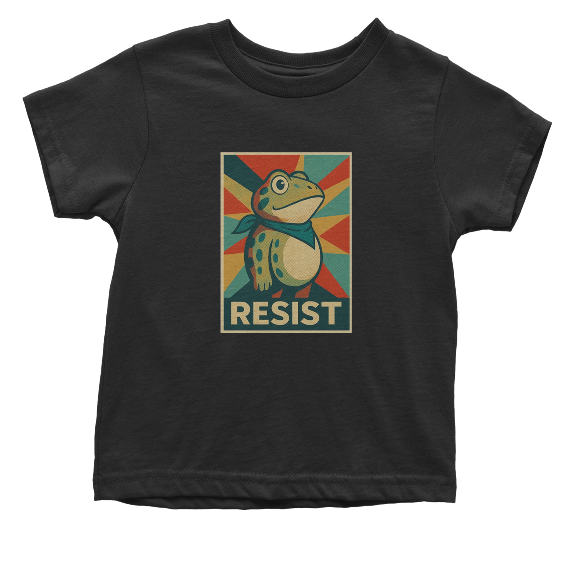 Resist Portland Protest Frog Infant One-Piece Romper Bodysuit Or Toddler T-shirt Black