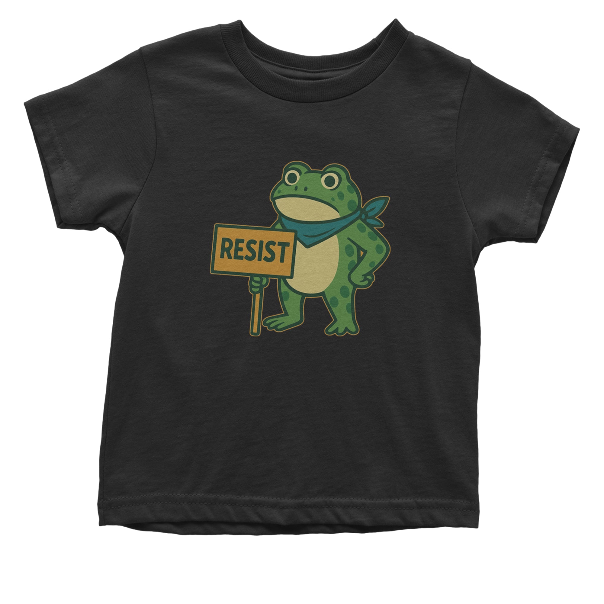 Sign Resist Meme Frog Protest Infant One-Piece Romper Bodysuit Or Toddler T-shirt Black