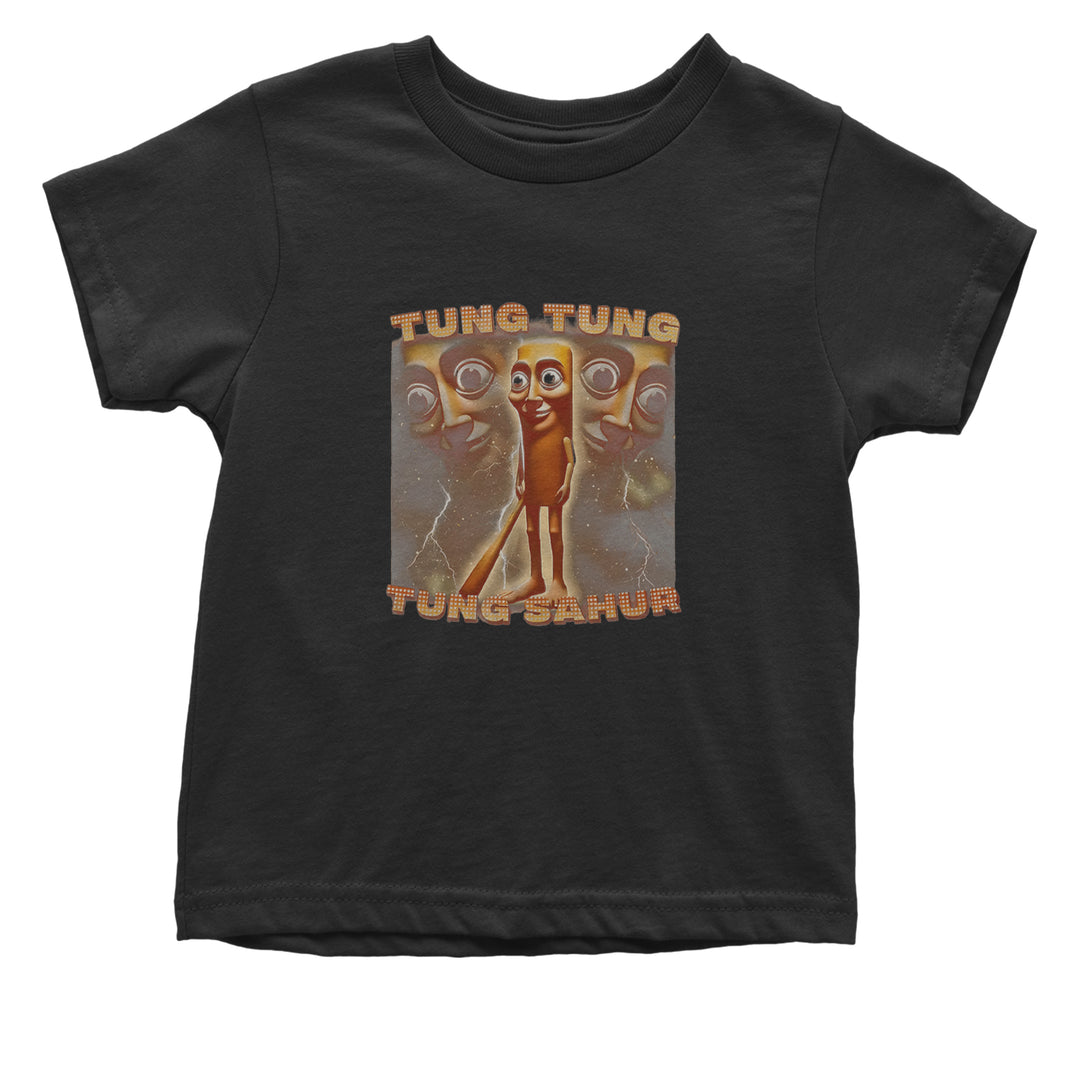 Tung Tung Tung Sahur Enforcer Infant One-Piece Romper Bodysuit Or Toddler T-shirt Black