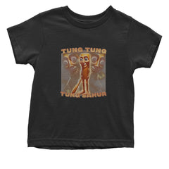 Tung Tung Tung Sahur Enforcer Infant One-Piece Romper Bodysuit Or Toddler T-shirt Black