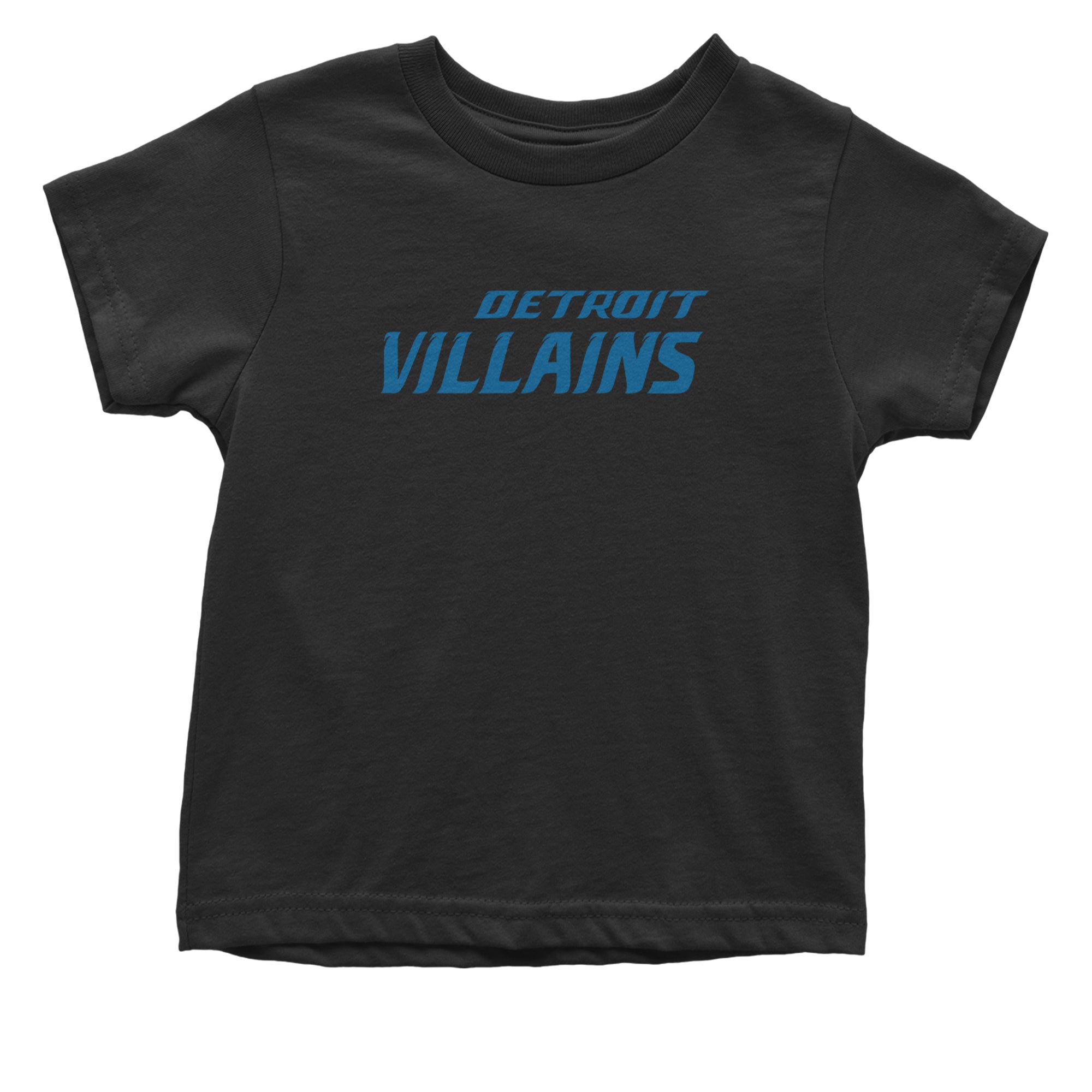 Detroit Villains Grit Football Infant One-Piece Romper Bodysuit Or Toddler T-shirt Black