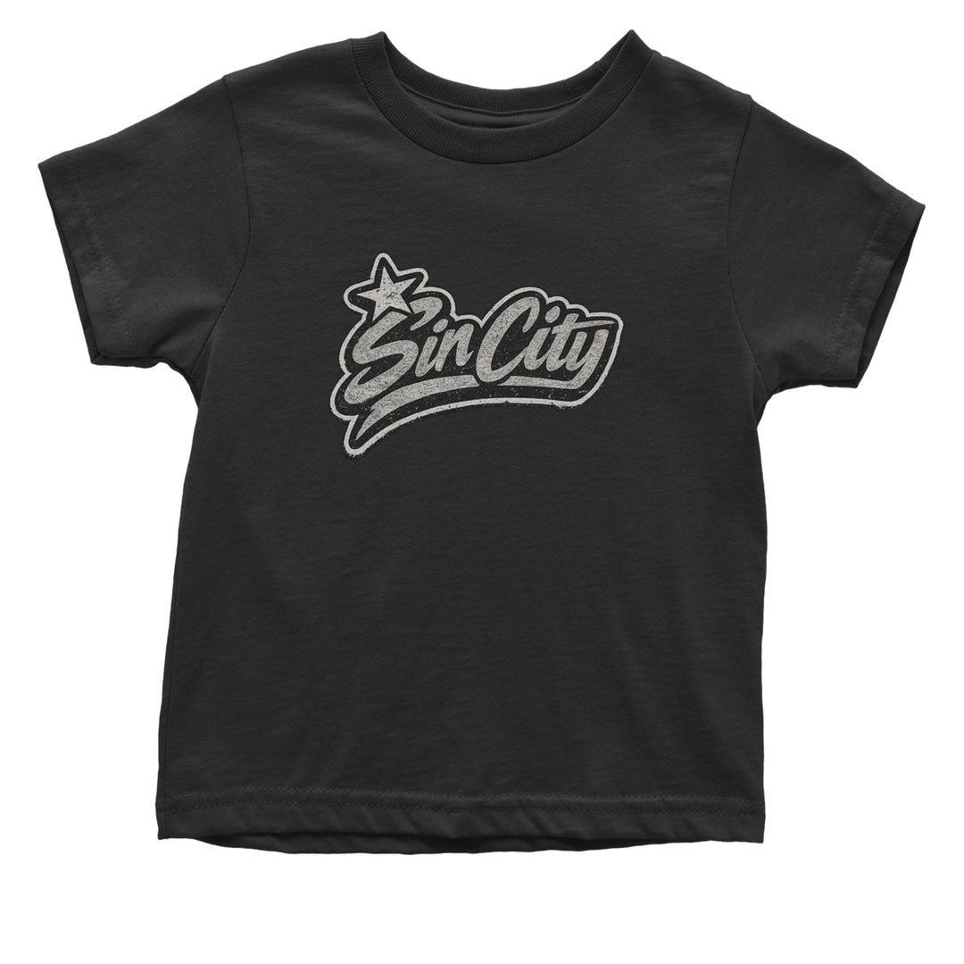 Sin City Vegas Retro Vintage Infant One-Piece Romper Bodysuit Or Toddler T-shirt Black