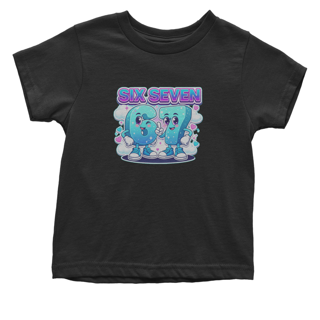 67 Six Seven Meme Kawaii Cloud Infant One-Piece Romper Bodysuit Or Toddler T-shirt Black