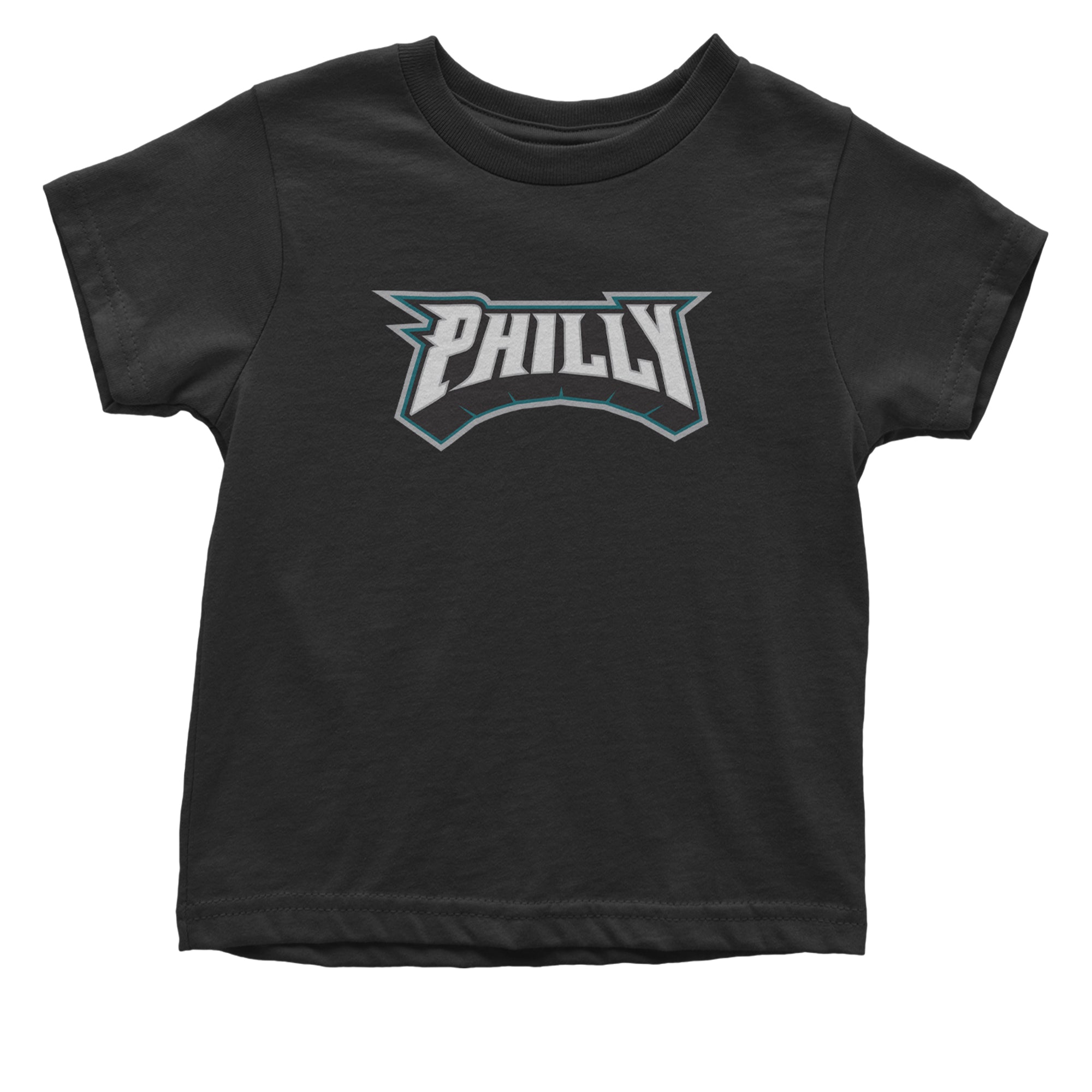 Philly Bold Block Throwback Infant One-Piece Romper Bodysuit Or Toddler T-shirt Black