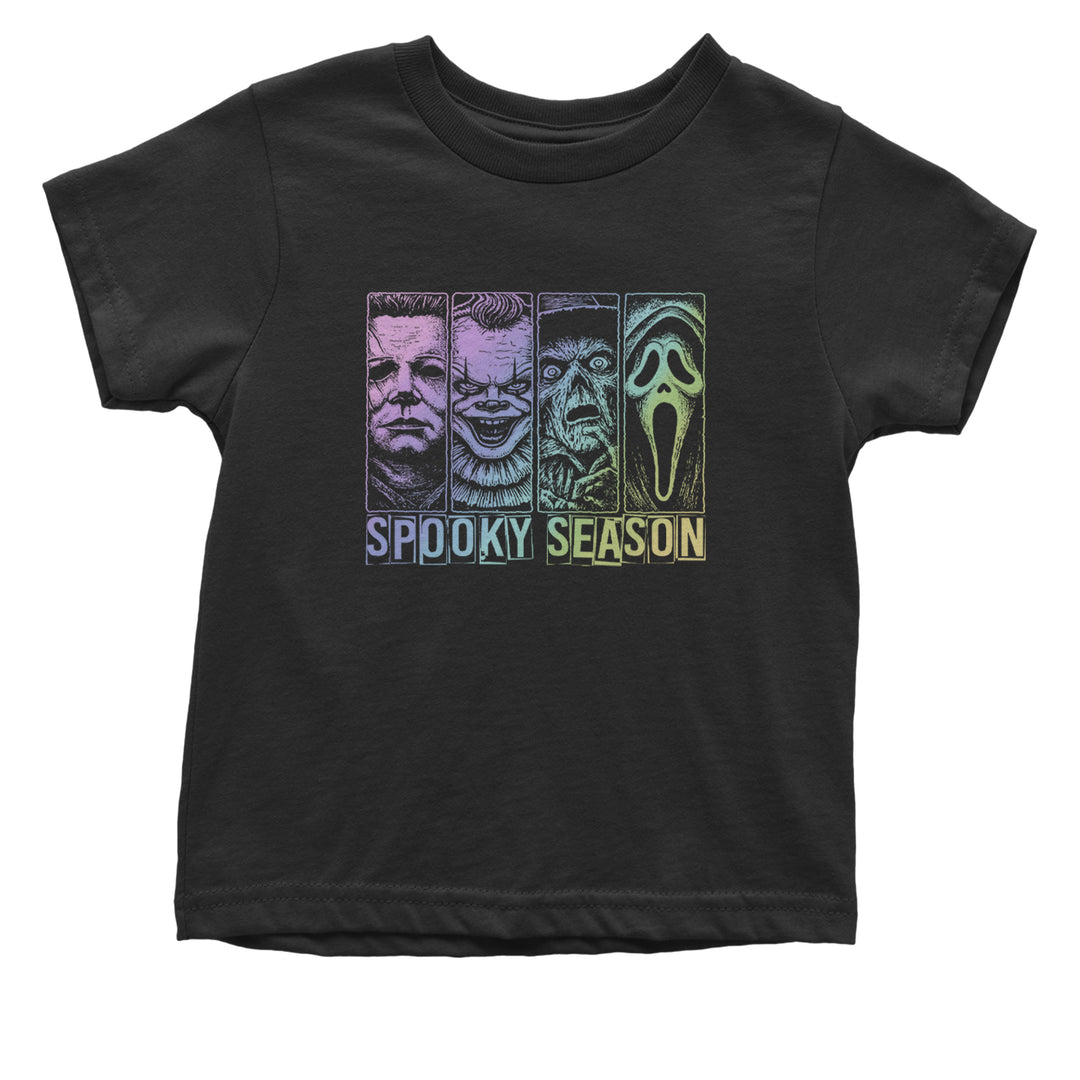 Spooky Season Horror Icons Halloween Infant One-Piece Romper Bodysuit Or Toddler T-shirt Black