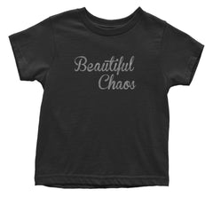 Beautiful Chaos Glitter Music Festival Infant One-Piece Romper Bodysuit Or Toddler T-shirt Black
