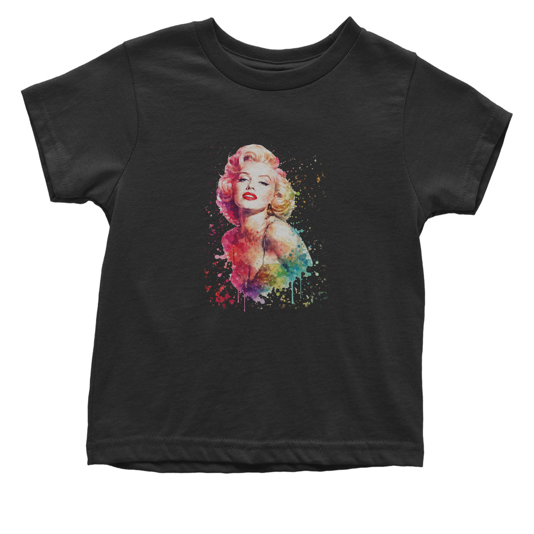 Mrs. Monroe Watercolors Bombshell Infant One-Piece Romper Bodysuit Or Toddler T-shirt Black