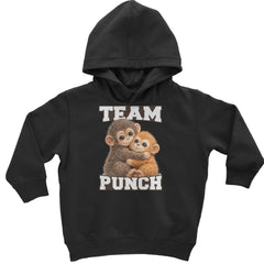 Team Punch Panchi-kun Monkey Toddler Hoodie Or Infant Fleece Romper Black