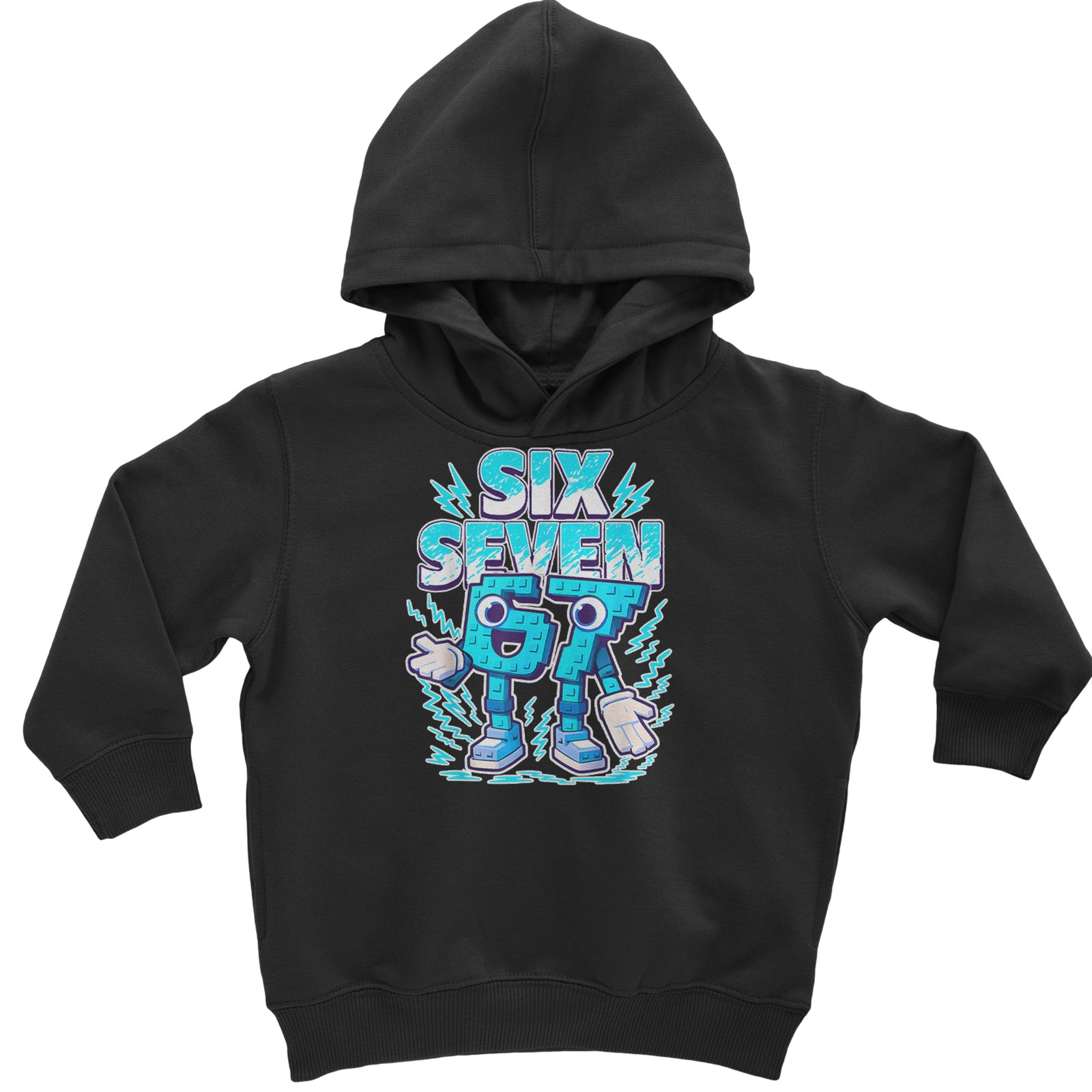 67 Brainrot Meme Slang Toddler Hoodie Or Infant Fleece Romper Black