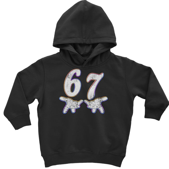 67 Hands Meme Viral Drill Toddler Hoodie Or Infant Fleece Romper