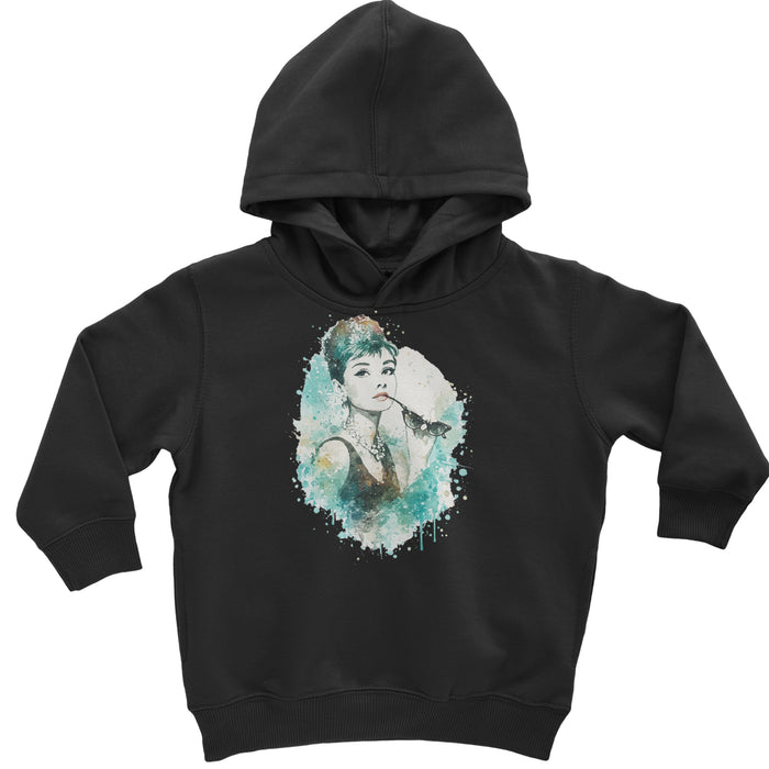 Mrs. Herpburn Iconic Watercolors Toddler Hoodie Or Infant Fleece Romper