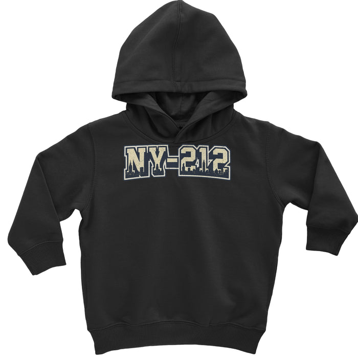 New York City 212 Area Code Skyline  Toddler Hoodie Or Infant Fleece Romper